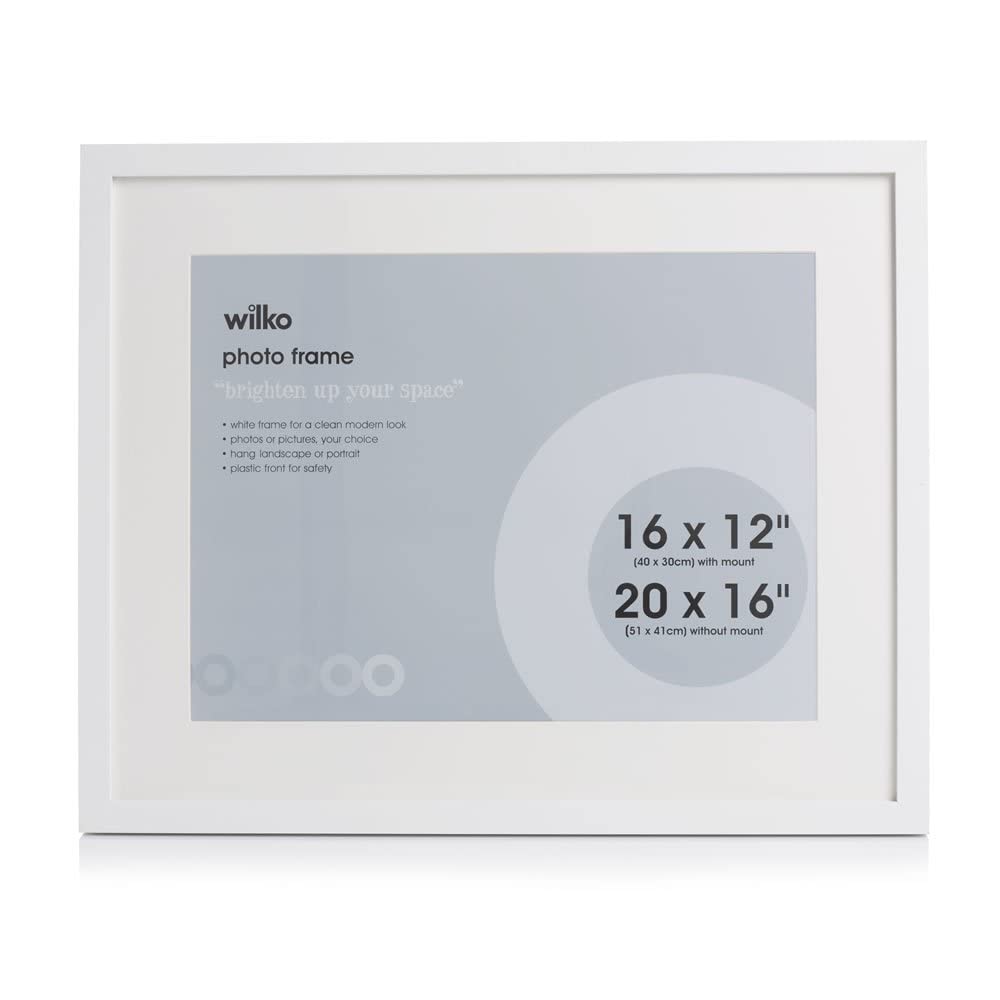 Buy wilko White Photo Frame (20 x 16 Inches), Wall Hung or StandAlone