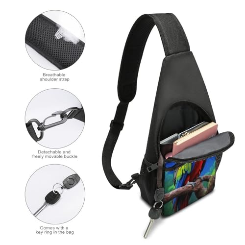 Bolso Sling Parrot Ligero para Hiking y Viaje miniatura 4
