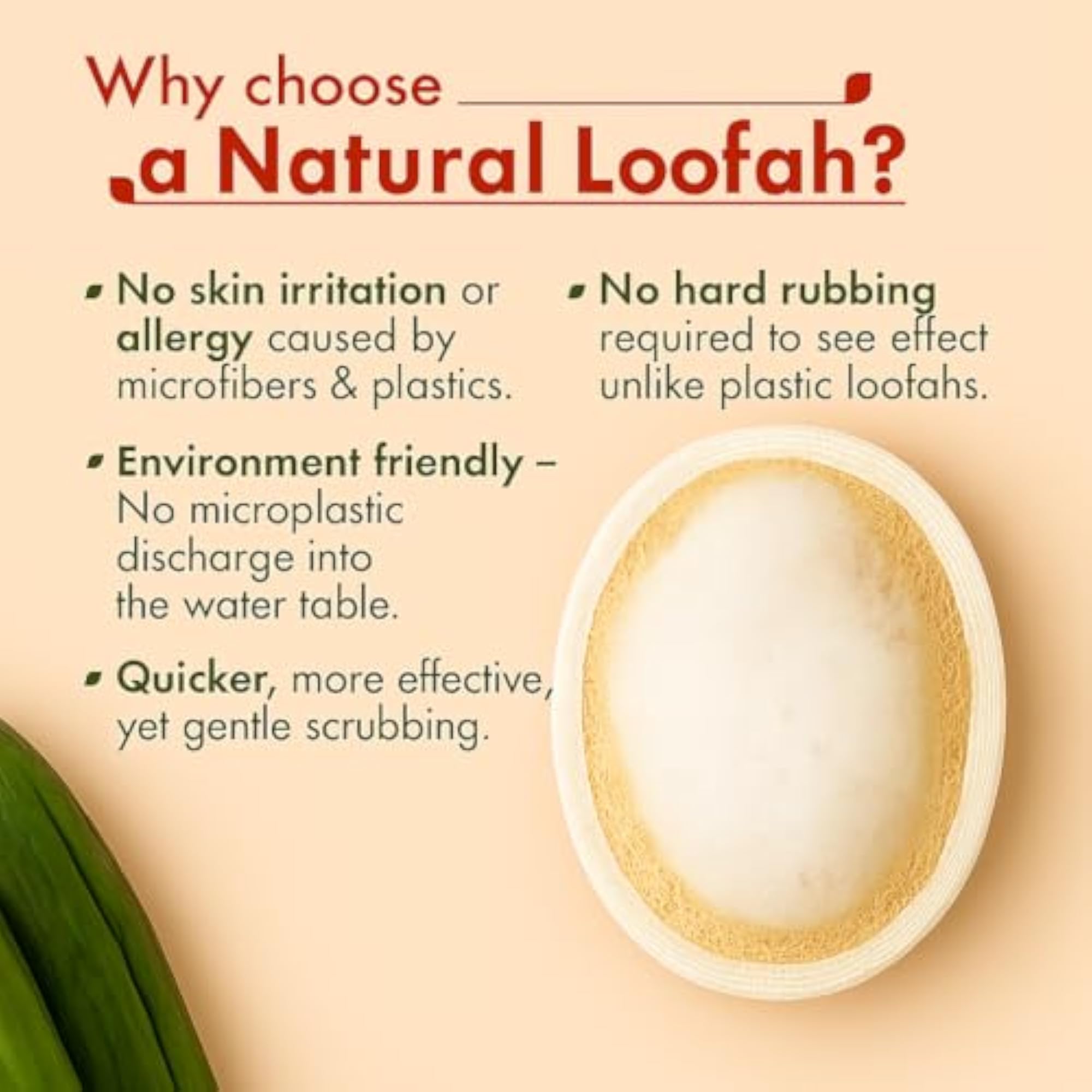 Premium Natural Organic Sun Dried Bath Loofah, Unisex