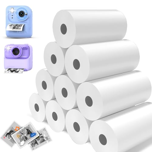 Teslahero rollo de papel térmico libre de BPA para cámaras infantiles en pack de 10 unidades