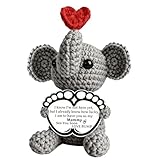 New Mom Gifts First Mothers Day Birthday Gifts for First Time Mom To Be Pregnant Expecting Mommy Handmade Cozy Crochet Elephant Best Cute Present Boy Girl Mama from Husband Baby Shower Essentials