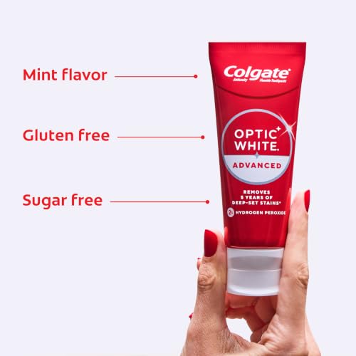 Colgate Optic White Advanced Hydrogen Peroxide Toothpaste 3 Pack 2 oz - image 9