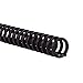 GBC Binding Spines / Spirals / Coils, 1/2" Diameter, 40 Sheet Capacity, ProClick, Black, 100 Pack (2514703)