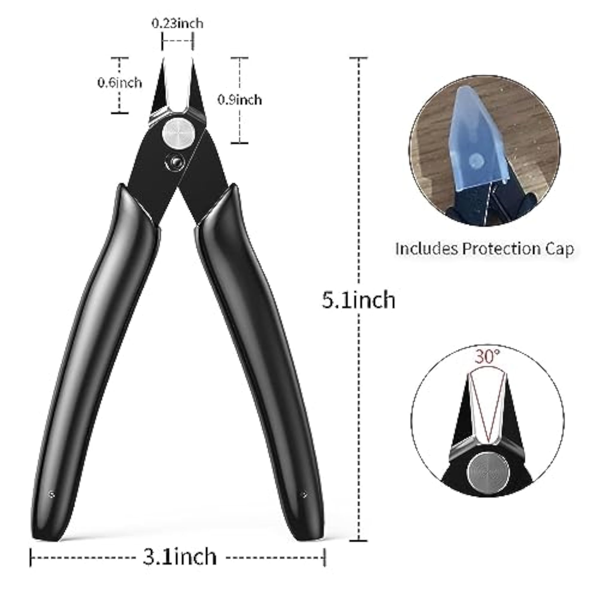 Micro Wire Cutters with Spring for Precision Cutting