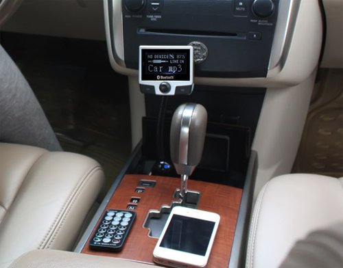Trasmettitore FM lettore MP3 telefono vivavoce per auto Bluetooth USB SD Card AUX connessione