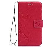 J1 2016 Case, Galaxy Amp 2 Case, Galaxy Express 3 /Luna Case,Harryshell(TM) Flower PU Wallet Leather Protective Case Cover with Card Slots for Samsung Galaxy J1 2016/ Amp 2/Express 3/Luna