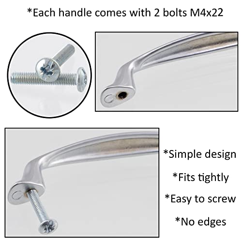 Aerzetix - C64422 - Set di 10 maniglie per mobili