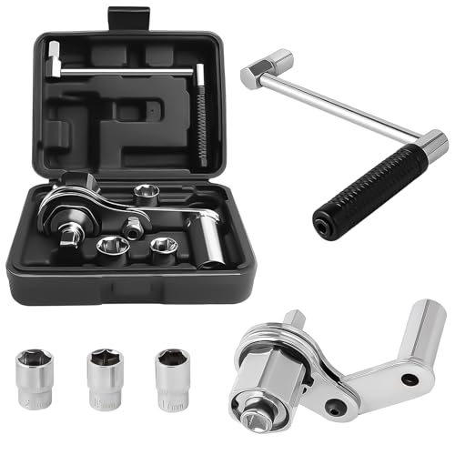 Image of Torque Multiplier Heavy Duty Torque Multiplier Wrench Set for Lug Nut Remover 1 /2 Drive 1:16 Labor Saving Wrench with 17mm /19mm /21mm Sockets