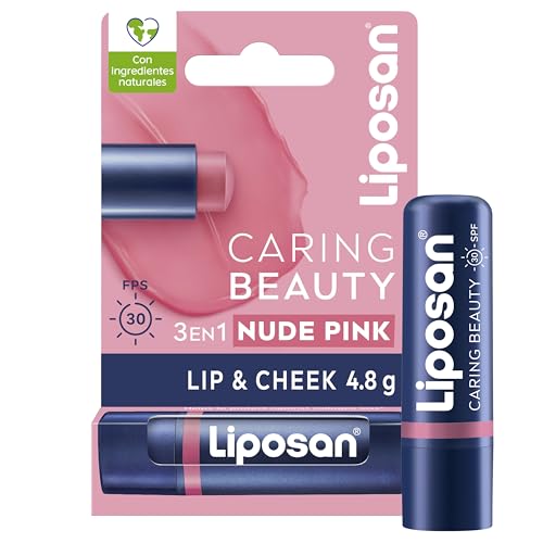 Liposan Caring Beauty Lip and Cheek Nude Pink, balsamo per labbra e fard in rossetto rosa nudo, balsamo per labbra 3 in 1 per un look semplice, 1 x 4,8 g Liposan Caring Beauty Lip and Cheek Nude Pink, balsamo per labbra e fard in rossetto rosa nudo, balsamo per labbra 3 in 1 per un look semplice, 1 x 4,8 g