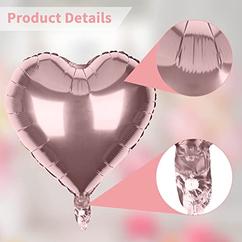 Image of Party Propz Bride To Be Decorations Set Combo Foil Balloons -Pack Of 5Pcs Bride To Be Rose Gold Foil Balloons | Bridal Shower Decorations Kit | Bachelorette Party Decorations | Bride To Be Accessories