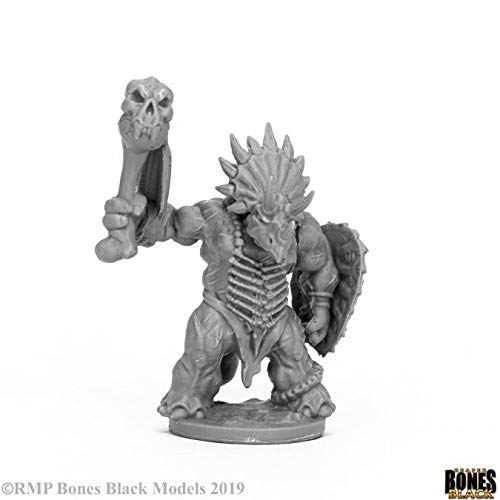 Reaper Miniatures 44065 Thunderfoot Defender Triceratops 25mm Heroic Scale Fantasy Miniature - Black - 1 Miniature - Assembly Required - Age 168+