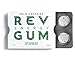 Rev Spearmint Caffeine Energy Gum: Sugar Free Caffeinated Mint Chewing Gum - Long Lasting Low Calorie Chews with Caffeine Equal to a Cup of Coffee to Help You Stay Alert, Awake and Focused - 12 Pack