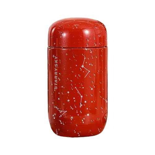 Botella Térmica,Cantimplora Estrellada Mini Huevo | Termo Portátil Doble Pared al Vacío para Bebidas Frías y Calientes - para Deportes, Escuela, Guardería, Senderismo y Viajes