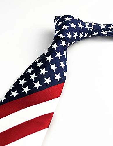 Image of Elfeves Men's Modern Striped Patterned Formal Ties College Daily Woven Neckties