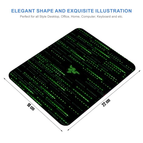 Image of Gadgets WRAP Gaming Mouse Pad 7.5 x 9 Inch, Anti-Slip, Spill-Resistant, Ideal for Home, Office, Gaming Setups - Razer Matrix
