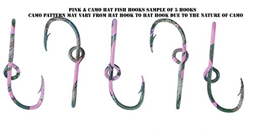 Three Eagle Claw Camo Hat Pin Hook Fish Hook For Hat Camo Fish Hook Money/Tie Clasp - Set Of Three Camo Hooks #TOP4