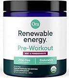 Ora Organic Pre Workout Powder for Men and Women Berry Beet Flavor- Vegan...