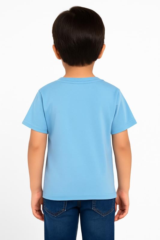 Image of Trendy Printed Cotton Blend Half Sleeve T-Shirt for Boys - Pack of 2