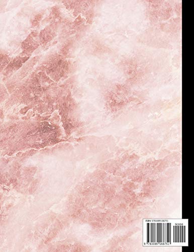 Composition Notebook: Pink Quartz Marble College Ruled Line Pages, Writing Notes Journal for Girls, Kids, School, Students and Teachers (8.5 x 11, 100 pages) image 4