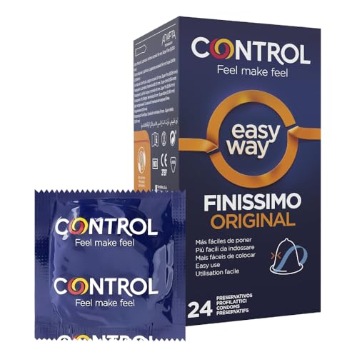 Control EasyWay Finissimo Original: dünne Kondome mit Lasche zum schnellen Überziehen – 24 Kondome Control EasyWay Finissimo Original: dünne Kondome mit Lasche zum schnellen Überziehen – 24 Kondome