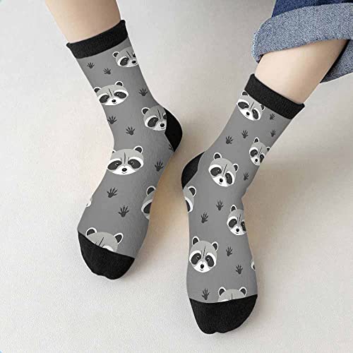Image of Crew Socks for Woman Size 6-8 Tropical Wildlife Bright Teal Girls Socks