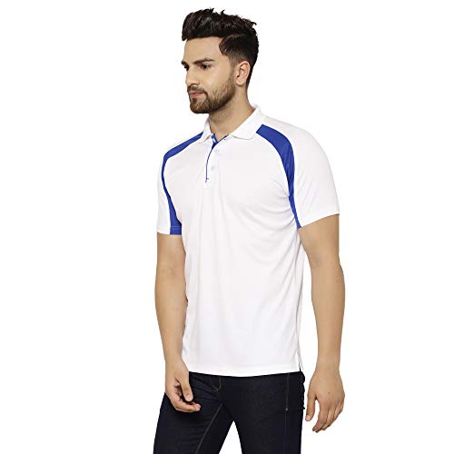 Image of EPPE Men's Polo Neck Solid Slim Fit Activewear Half Sleeve Dryfit Micro Polyester Sportswear | Casual wear T-Shirt