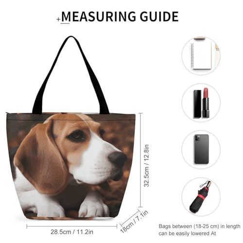 Cute Beagle Shopping Bag for Ladies Reusable Shopping Bagstote Bag Stylish Waterproof Oxford Cloth Ladies Shoulder Bag for Work Shopping2