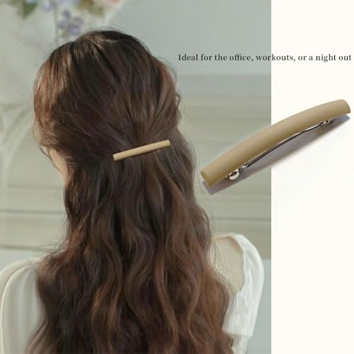 TESGADGETS 5 Stück Schmale französische Haarspangen für Damen, rutschfest, kleine Haarspangen für elegantes Styling von dünnem, kurzem oder feinem Haar