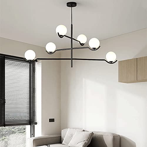 Lampe suspendue longue pour éclairer une grande table - 5