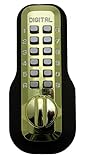 Digital Door Lock M210 Mechanical Keyless Deadbolt, Bright Brass