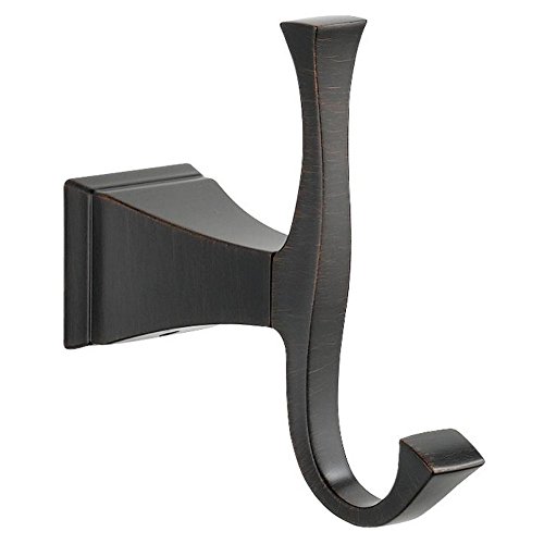 Delta Faucet 128895 Dryden Double Robe Hook, SpotShield Venetian Bronze