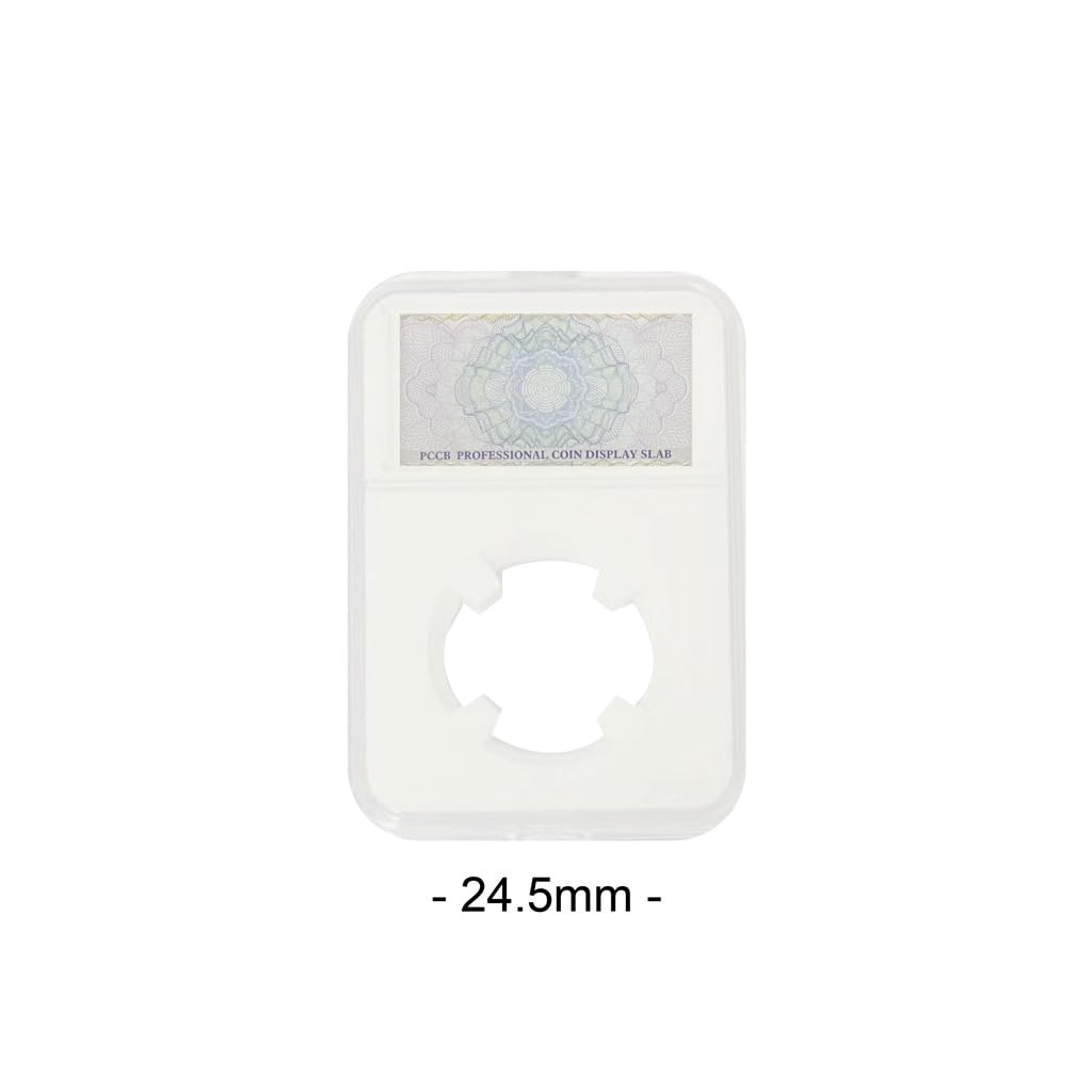 PCCB MINGT 10PCS 24.5MM Coin Slab Display Acrylic Coin Holder Collection Casing Protector Storage Case For Coin Collection And Supplies - Image 2