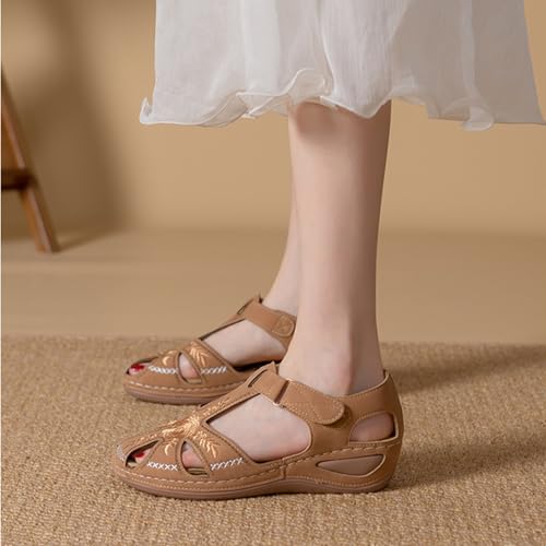 Summer Beach Sandals for Women,Orthopedic Sandals for Women with Arch Support Ladies Summer Walking Sandals for Outdoor3