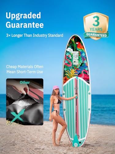Image of Niphean Inflatable Stand Up Paddle Board with SUP Accessories, Anti-Slip EVA Deck, 10'6'' Inflatable Paddle Boards for Adults & Youth of All Skill Levels