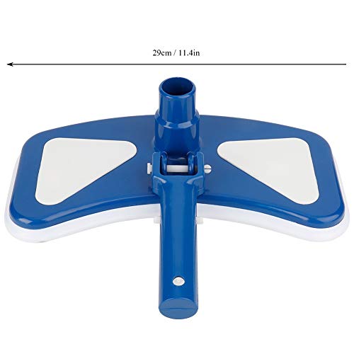 Miniatura 3 de Dewin Piezas De Cepillo De Cabezal De Vacío De Piscina De 12 , Herramienta De Cabezal De Vacío De Succión Curva Azul Y Blanca Para Piscina