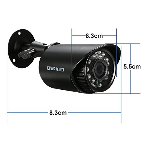 DECDEAL 1080P AHD CCTV Câmera analógica 3.6mm Lente 1/2.8 '' CMOS 2.0MP IR-CUT 24pcs IR LEDS Visão