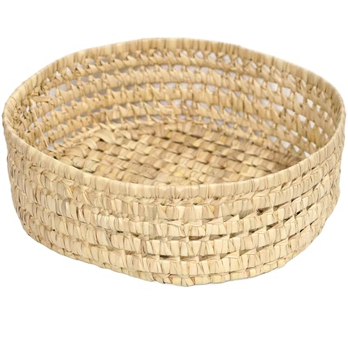 Bohome Living - Panier de Rangement Rond en Jute Corbeille à Fruits Ronde, Fait Main (Taille L :...