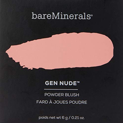 bareMinerals Gen Nude Powder Blush, Mineral-Based Pressed Powder Blush, All Day Wear, Buildable Coverage, Matte Soft Focus Finish, Talc-Free, Vegan