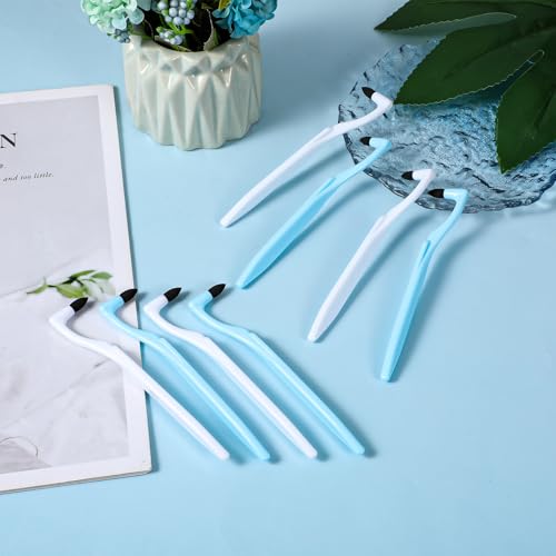 Image of 8 Pcs Tooth Stain Eraser Tartar Polisher Stain Removers Dental Plaque Tartar Eraser Plaque Tool Professional Dental Picks Cleaning Professional Tools Teeth Cleaning Kit for Oral Care White and Blue
