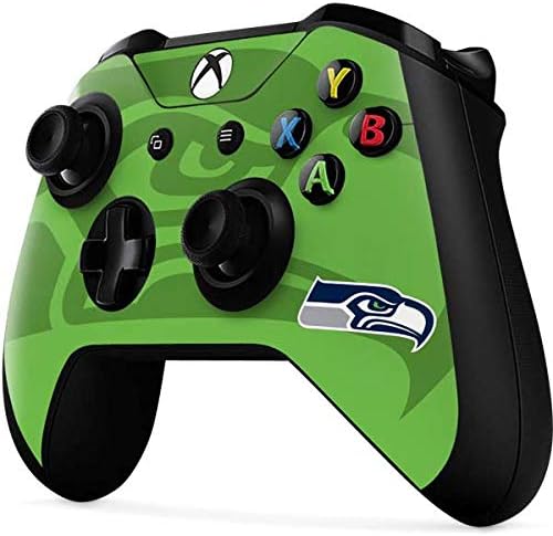Skinit Decal Gaming Skin Compatible with Xbox One X Controller - Officially Licensed NFL Seattle Seahawks Double Vision Design