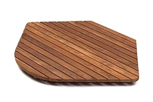 Asinox TEK3A7272R Eckige Teakholz Duschmatte 72 R