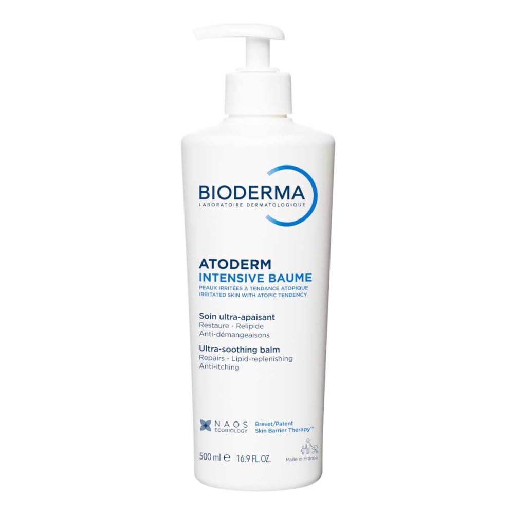 BIODERMA Atoderm Intensive Creme bei sehr trockener, empfindlicher, zu Neurodermitis neigender Haut, 500 ml Creme