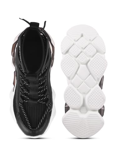 Image of ABROS YAMA-O Chunky Sole High-Top Sneakers for Mens