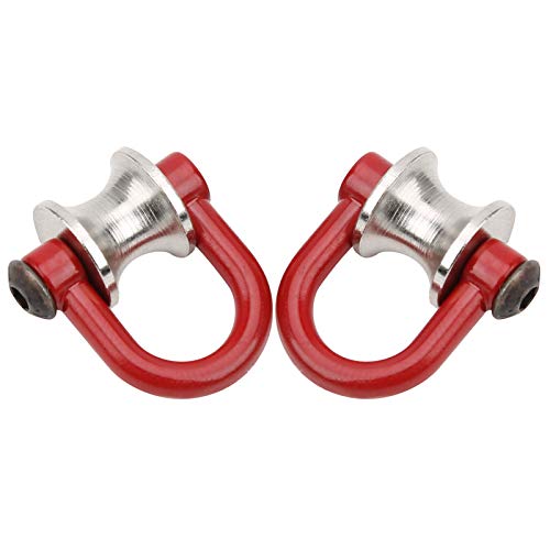 Vgeby VGEBY30OFKM6CIU8736-12 Rc Crawler Winch Snatch Block, 2Pcs Rc Crawler Model Simulated Lifting Pulley Steel Wire Rope Rc Car Lifting Pulley Drive Pulleys thumb #3
