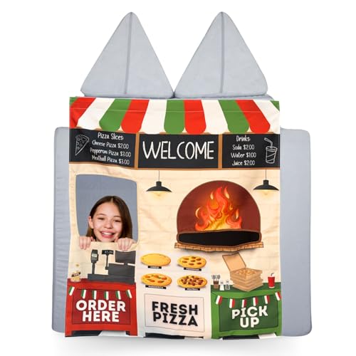 Image of Couch Swag Play Panel for Childrens Foam Sofa Kids Couch (Pizza)