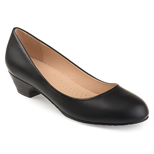 Journee Collection Womens Saar Kitten Heel Pumps Medium And Wide Width With Round Toe And Comfort Insole, Black, 10 #TOP7