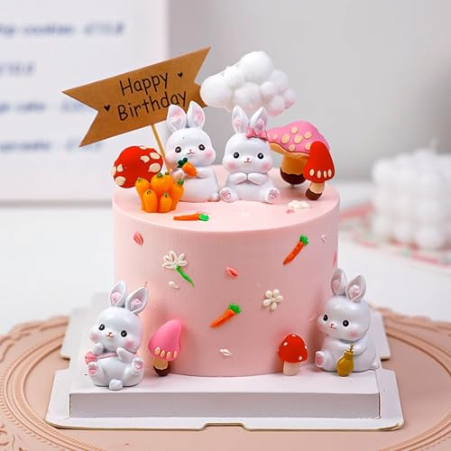 Sentovac 12 Pcs Easter Bunny Carrot Icing Decoration Edible Candy Dessert Easter Sprinkles DIY For Cookie Cake Cupcake Topper Icing Frosting Decoration Supplies - Thumbnail 4