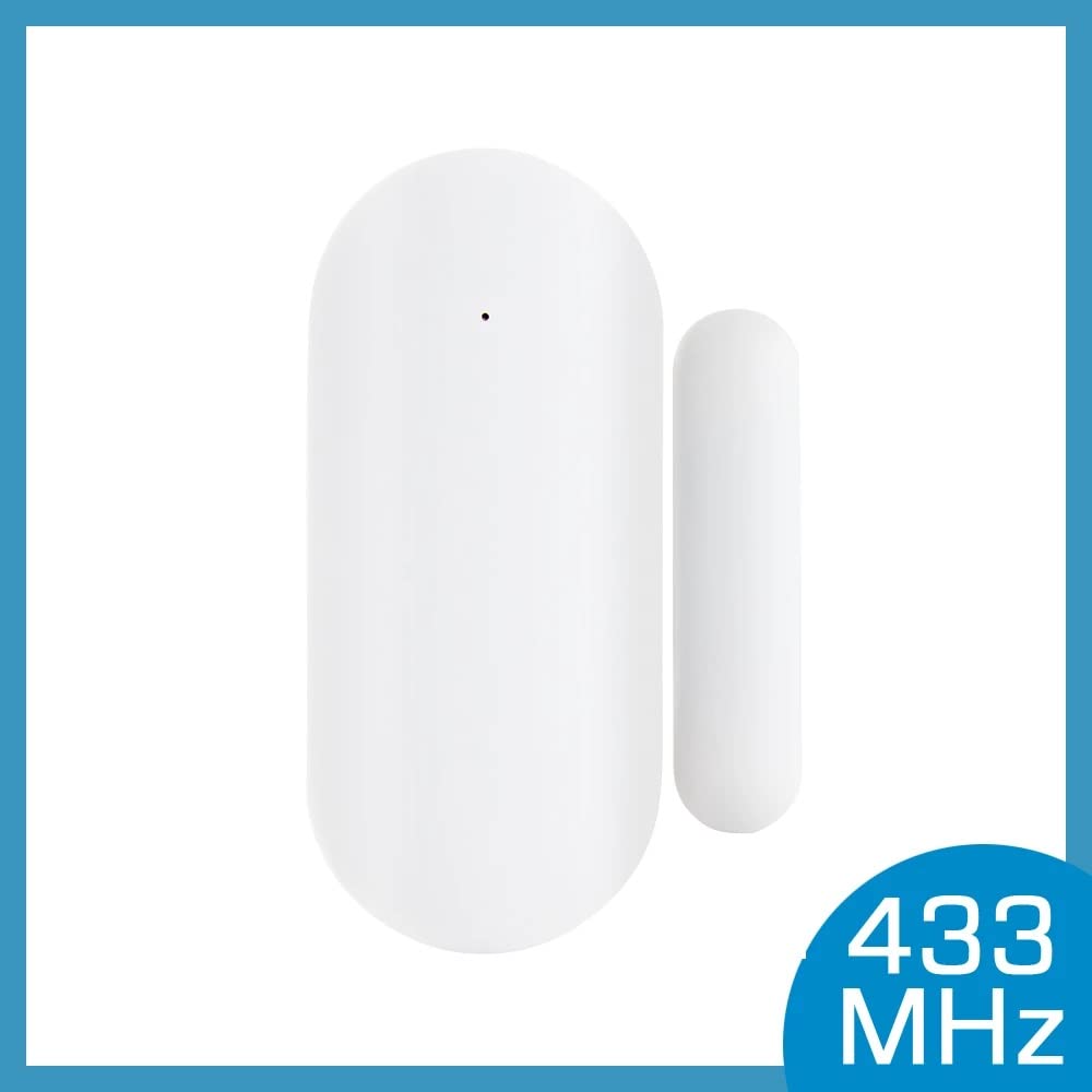 Sensore di allarme per porta/finestra senza fili, 433 MHz MF-68 - Interruttore Magnetico, Rilevatore di Contatto, Segnalazione per Sistema di Allarme di Sicurezza Anti-Intrusione