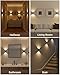 EZVALO Motion Sensor Wall Lights, 4000mAh Rechargeable Battery Operated Wall Sconces Set of 2, 3 Color Temps, Dimmable, Wireless Magnetic Night Light with Remote, Timer, for Hallway, Stair, Bedroom