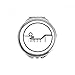 Roller Coaster Amusement Park Outline Hand Compact Mirror Round Portable Pocket Glass